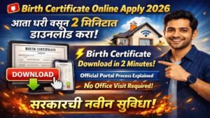 घरी बसून बर्थ सर्टिफिकेट काढा 2025: सोपी ऑनलाइन प्रक्रिया