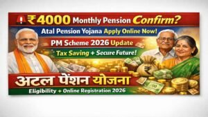 ₹४०००/- मासिक पेन्शनसाठी अटल पेंशन योजना आत्ताच अर्ज करा!