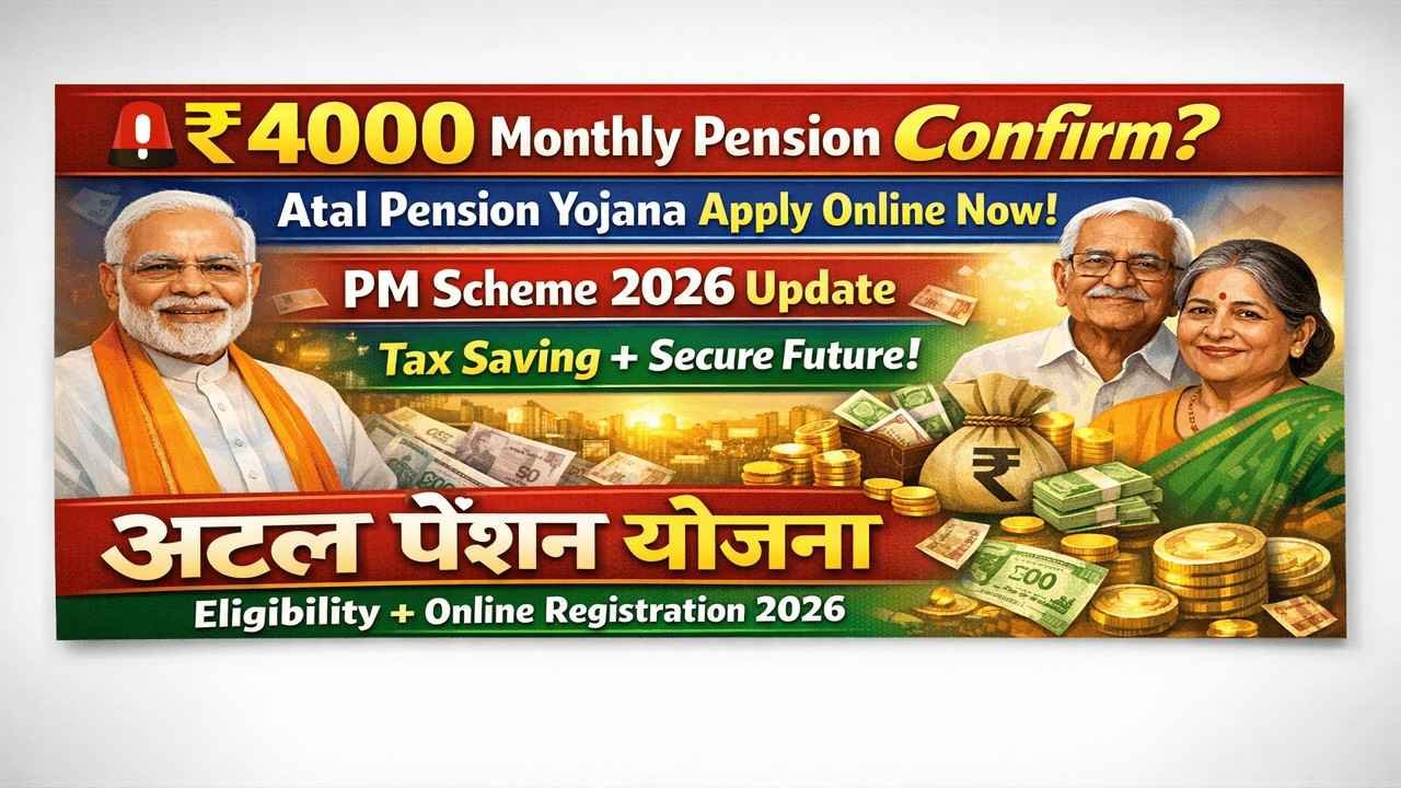₹४०००/- मासिक पेन्शनसाठी अटल पेंशन योजना आत्ताच अर्ज करा!