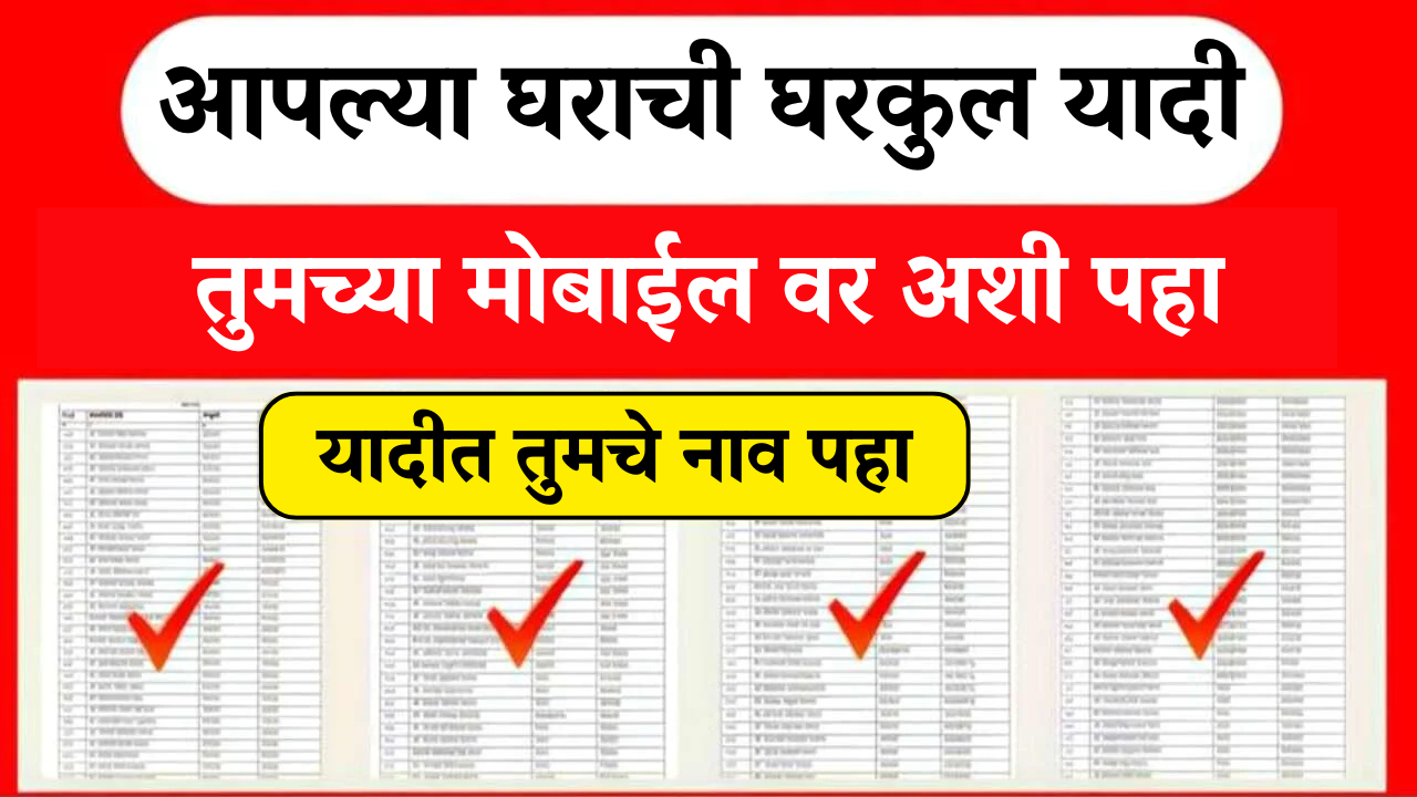 महाराष्ट्र घरकुल योजना : तुमच्या गावची घरकुल यादी जाहीर – तुमचं नाव आहे का? लगेच चेक करा 📲