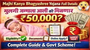 माझी कन्या भाग्यश्री योजना मुलीच्या जन्मानंतर मिळणार ५०,००० रुपये!
