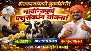 शेतकऱ्यांसाठी सुवर्णसंधी: नावीन्यपूर्ण पशुसंवर्धन योजना (शेळीपालन, गाय/म्हैस वाटप, कुक्कुटपालन)