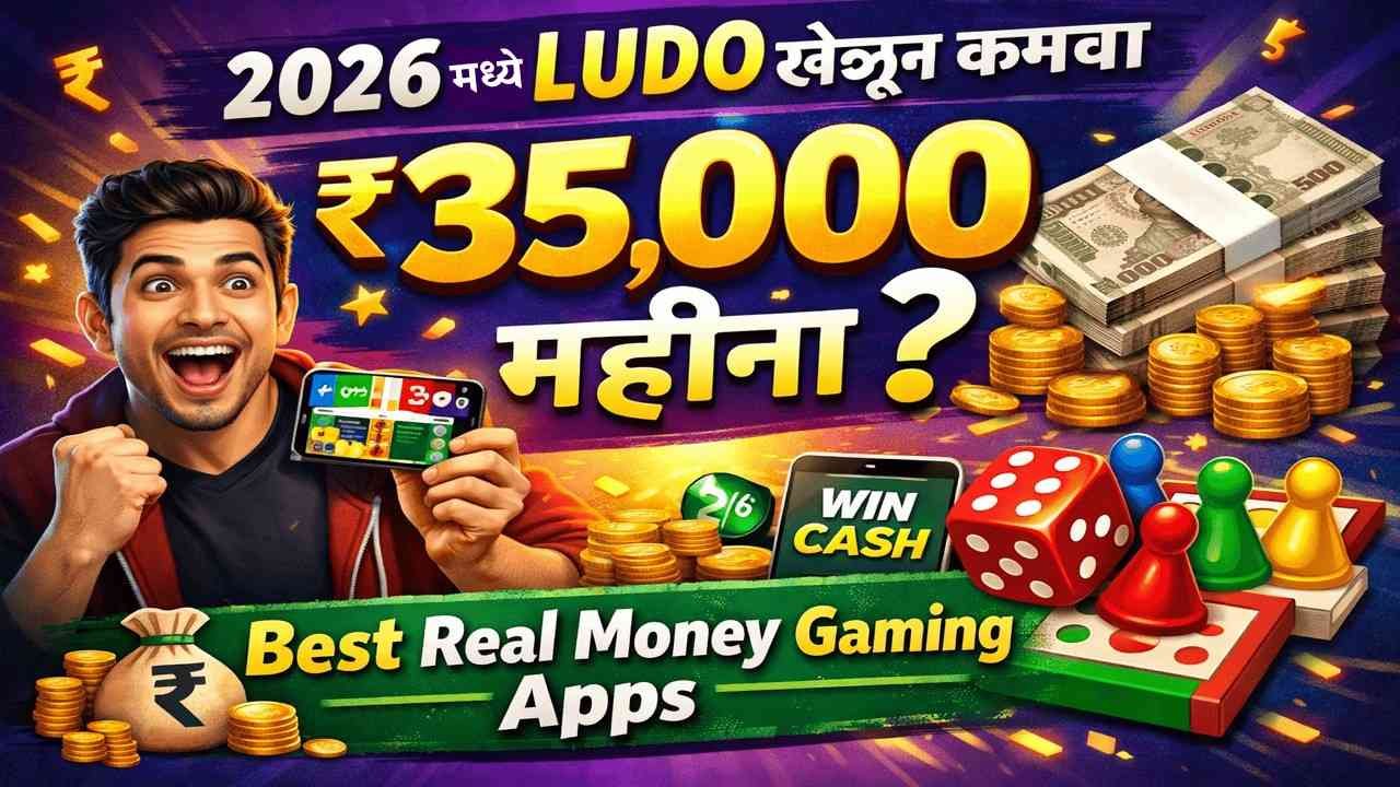 🎲 2026 मध्ये Ludo खेळून कमवा ₹35,000 महीना? Best Real Money Gaming Apps