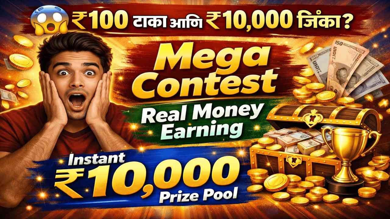 😱 ₹100 टाका आणि ₹10,000 जिंका? Mega Contest Apps । Best Online Gaming Apps with UPI Withdrawal 2026
