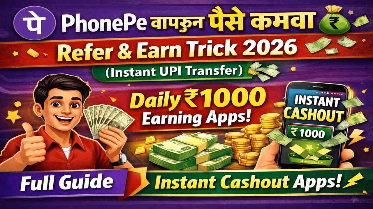 फोन पे पैसे कमवा: तुम्ही घरी बसून दररोज १००० रुपयांपर्यंत कमवू शकता.