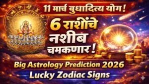 उद्या 11 मार्च बुधादित्य योगामुळे 6 राशींना मिळणार विशेष लाभ ! नव्या संधी आणि आर्थिक लाभ