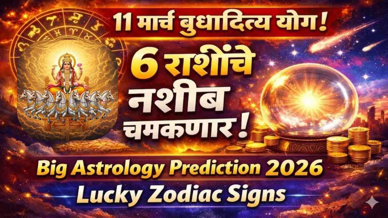 उद्या 11 मार्च बुधादित्य योगामुळे 6 राशींना मिळणार विशेष लाभ ! नव्या संधी आणि आर्थिक लाभ