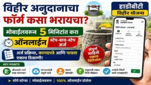 विहीर अनुदानाचा फॉर्म कसा भरायचा? मोबाईलवरून ५ मिनिटांत करा ऑनलाईन स्टेप-बाय-स्टेप अर्ज